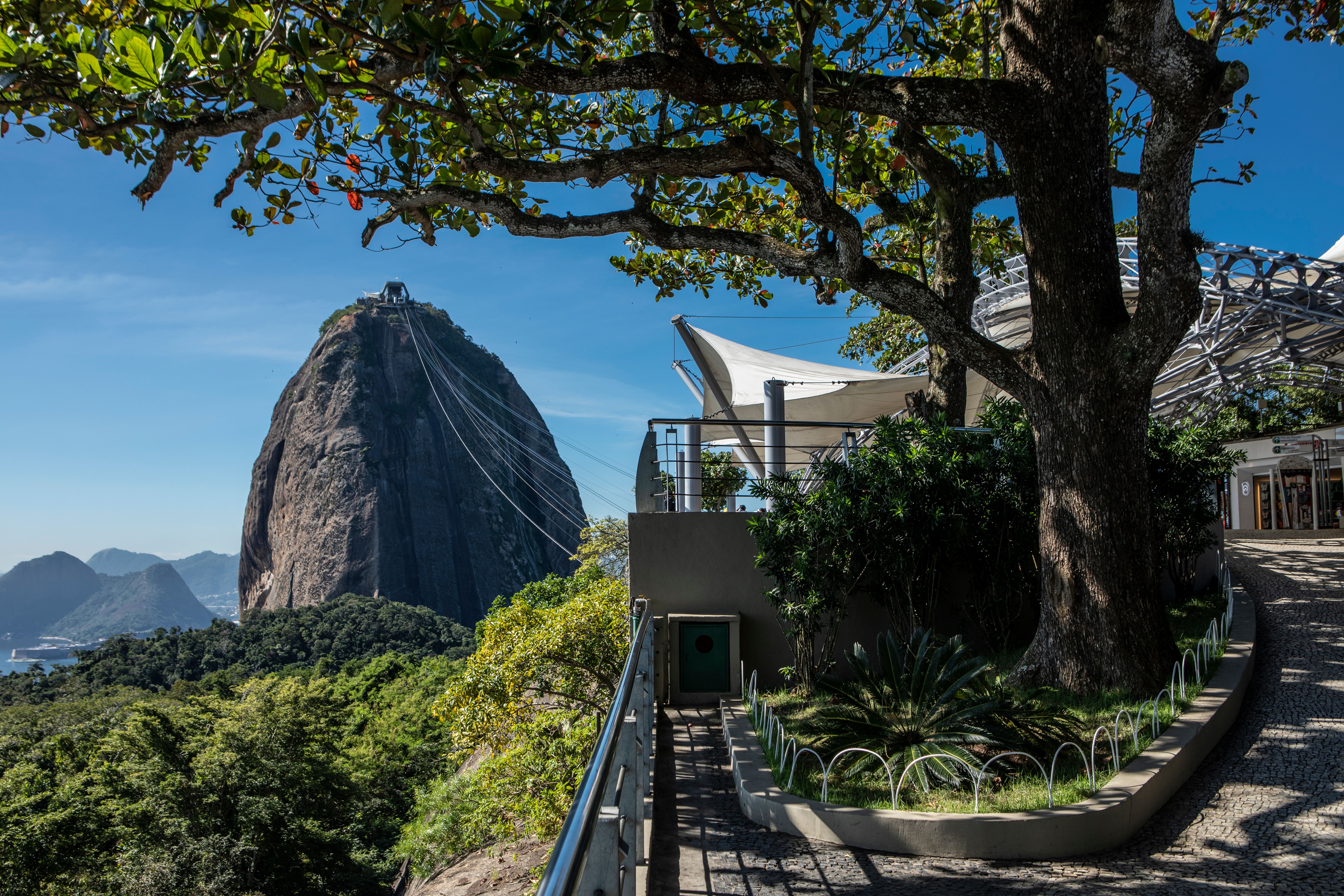 Imagem do morro da Urca e Pão de açúcar